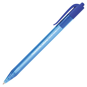 Paper Mate InkJoy 100 RT Retractable Ballpoint Pen, Medium 1mm, Blue Ink/Barrel, Dozen View Product Image