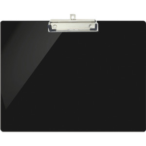 Officemate Recycled Plastic Landscape Clipboard, 1/2" Capacity, Black View Product Image