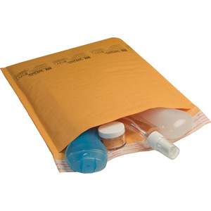 Sealed Air Jiffylite Self-Seal Bubble Mailer, #5, Barrier Bubble Lining, Self-Adhesive Closure, 10.5 x 16, Golden Brown Kraft, 80/Carton View Product Image