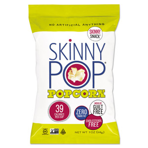 SkinnyPop Popcorn Popcorn, Original, 1 oz Bag, 12/Carton View Product Image