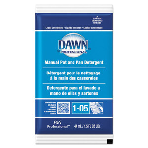 Dawn Professional Manual Pot/Pan Dish Detergent, Original Scent, 1.5 oz Packet, 120/Carton View Product Image