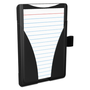 Oxford At Hand Note Card Case, 25 Capacity, 3 3/4d x 5 1/2w, Black View Product Image