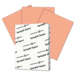 Springhill Digital Index Color Card Stock, 90lb, 8.5 x 11, Salmon, 250/Pack View Product Image