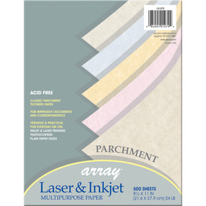 Pacon Array Colored Bond Paper, 24lb, 8.5 x 11, Assorted Parchment Colors, 500/Ream View Product Image