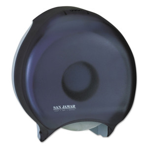 San Jamar Single 12" JBT Bath Tissue Dispenser, 1 Roll, 12 9/10x5 5/8x14 7/8, Black Pearl View Product Image
