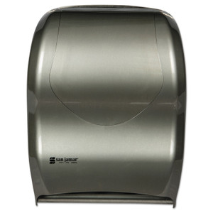San Jamar Smart System with iQ Sensor Towel Dispenser, 16.5 x 9.75 x 12, Silver View Product Image