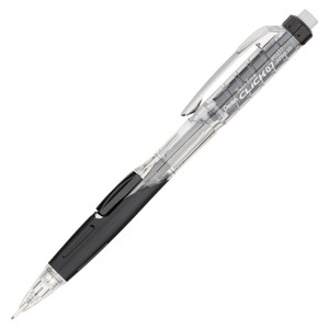 Pentel Twist-Erase CLICK Mechanical Pencil, 0.7 mm, HB (#2.5), Black Lead, Black Barrel View Product Image