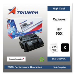 Triumph 751000NSH1222 Remanufactured CE390X (90X) Toner, 24000 Page-Yield, Black View Product Image