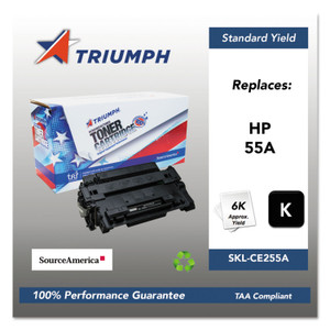 Triumph 751000NSH1097 Remanufactured CE255A (55A) Toner, 6000 Page-Yield, Black View Product Image