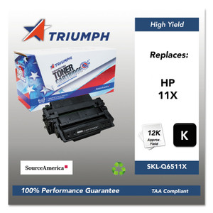 Triumph 751000NSH0360 Remanufactured Q6511X (11X) High-Yield Toner, 12000 Pg-Yld, Black View Product Image