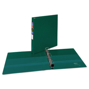 Avery Heavy-Duty Non-View Binder with DuraHinge and One Touch EZD Rings, 3 Rings, 1" Capacity, 11 x 8.5, Green View Product Image