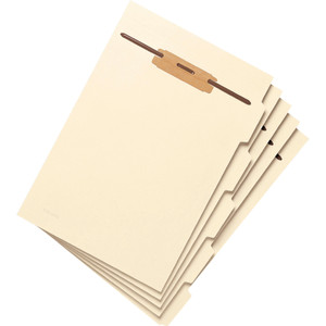 Smead Stackable Folder Dividers w/ Fasteners, 1/5-Cut Top Tab, Letter Size, Manila, 50/Pack View Product Image