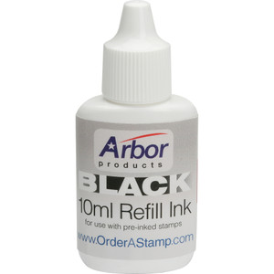 AbilityOne 7510012073961 SKILCRAFT AccuStamp Refill Ink, .35 oz Bottle, Black View Product Image