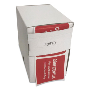 Tabbies HIPAA Labels, CONFIDENTIAL For Authorized Personnel Only, 2 x 2, Red, 500/Roll View Product Image