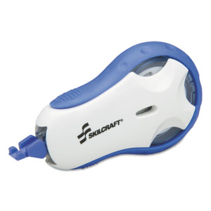 AbilityOne 7510013383317 SKILCRAFT Correction Tape, Refillable Applicator, Blue View Product Image