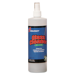 AbilityOne 7930013268110, SKILCRAFT, Glass Cleaner, Ammonia Based, 16 oz Bottle, 12/Carton View Product Image