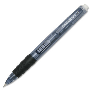 AbilityOne 7520013861581 SKILCRAFT Side-Action Mechanical Pencil, 0.5 mm, HB (#2.5), Black Lead, Blue Barrel, 6/Box View Product Image