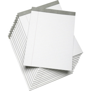 AbilityOne 7530014471353 SKILCRAFT Legal Pads, Wide/Legal Rule, 8.5 x 11.75, White, 50 Sheets, Dozen View Product Image