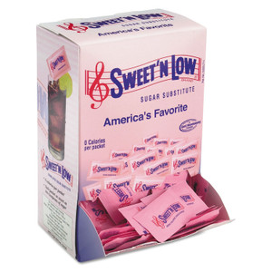 Sweet'N Low Zero Calorie Sweetener, 1 g Packet, 400 Packet/Box, 4 Box/Carton View Product Image