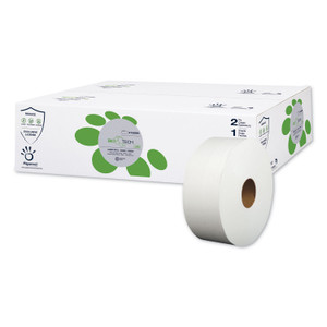 Papernet BioTech Toilet Tissue, Septic Safe, 2-Ply, White, 3.3" x 700 ft, 12 Rolls/Carton View Product Image