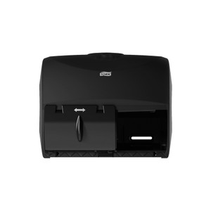 Tork Twin Bath Tissue Roll Dispenser for OptiCore, 11.06 x 7.18 x 8.81, Black View Product Image