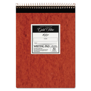 Ampad Gold Fibre Retro Wirebound Writing Pads, 1 Subject, Wide/Legal Rule, Red Cover, 8.5 x 11.75, 70 Sheets View Product Image