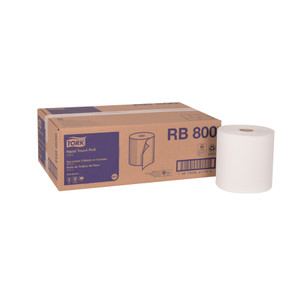 Tork Advanced Hardwound Roll Towel, 7.88" x 800 ft, White, 6 Rolls/Carton View Product Image