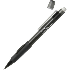 AbilityOne 7520015654872 SKILCRAFT SlickerClicker Side Advanced Mechanical Pencil, 0.5mm, Black Lead, Trans Black Barrel, Dozen View Product Image