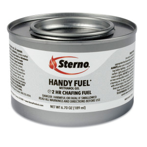Sterno Handy Fuel Methanol Gel Chafing Fuel, 6.7 oz, Two-Hour Burn, 72/Carton View Product Image