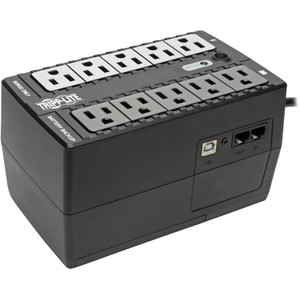 Tripp Lite Internet Office Ultra-Compact Desktop Standby UPS, USB, 10 Outlets, 550 VA, 420 J View Product Image