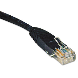 Tripp Lite Cat5e 350MHz Molded Patch Cable, RJ45 (M/M), 25 ft., Black View Product Image