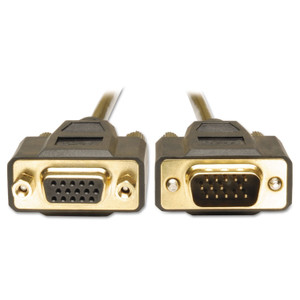 Tripp Lite VGA Monitor Extension Cable, 640 x 480 (HD15 M/F), 6 ft., Black View Product Image