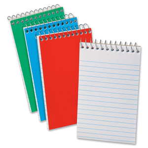 Ampad Memo Books, Narrow Rule, 6 x 4, White, 40 Sheets, 3/Pack View Product Image
