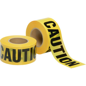 AbilityOne 9905016134244, SKILCRAFT, Caution Barricade Tape, 2 mil Thick, 3" w x 1,000 ft, Roll View Product Image
