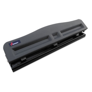 AbilityOne 7520016203827 SKILCRAFT Lt-Duty 3-Hole Punch, 9/32" Holes, 10 Sheet, Black View Product Image