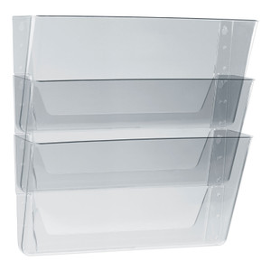 Storex Wall File, Legal 16 x 14, Three Pocket, Clear View Product Image