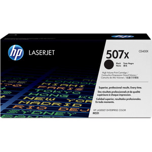 HP 507X, (CE400X) High Yield Black Original LaserJet Toner Cartridge View Product Image