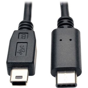 Tripp Lite USB 2.0 Cable, USB 5-Pin Mini-B to USB Type-C (USB-C) (M/M), 6 ft. View Product Image