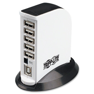 Tripp Lite USB 2.0 Hub, 7 Ports, Black/White View Product Image