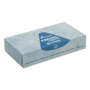 AbilityOne 8540016321024, SKILCRAFT, Facial Tissue, 2-Ply, White, 100 Sheets/Box View Product Image