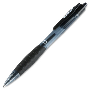 AbilityOne 7520016451148 SKILCRAFT VISTA Retractable Ballpoint Pen, 1.4mm, Black Ink, Smoke Barrel, Dozen View Product Image