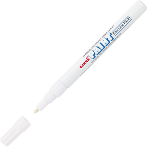 uni-Paint Permanent Marker, Fine Bullet Tip, White UBC63713 View Product Image