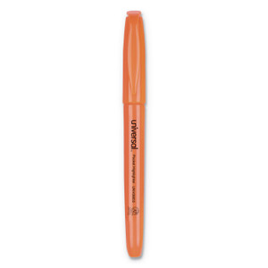 Universal Pocket Highlighters, Chisel Tip, Fluorescent Orange, Dozen View Product Image