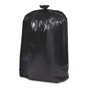 Earthsense Commercial Linear Low Density Recycled Can Liners, 60 gal, 1.25 mil, 38" x 58", Black, 100/Carton View Product Image