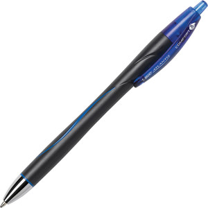 BIC Atlantis Comfort Ballpoint Pen, Retractable, Medium 1.2 mm, Blue Ink, Blue Barrel, Dozen View Product Image