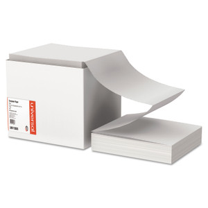Universal Printout Paper, 1-Part, 15lb, 9.5 x 11, White, 3, 300/Carton View Product Image