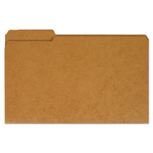 Universal Reinforced Kraft Top Tab File Folders, 1/3-Cut Tabs, Legal Size, Kraft, 100/Box View Product Image