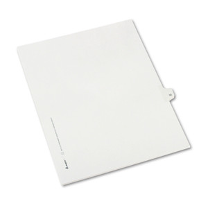 Avery Preprinted Legal Exhibit Side Tab Index Dividers, Allstate Style, 10-Tab, 10, 11 x 8.5, White, 25/Pack View Product Image
