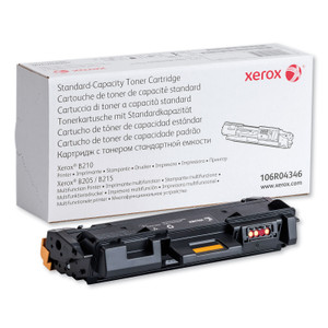 Xerox 106R04346 Standard-Yield Toner, 1,500 Page-Yield, Black View Product Image