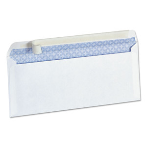 Universal Peel Seal Strip Business Envelope, #10, Square Flap, Self-Adhesive Closure, 4.13 x 9.5, White, 100/Box UNV36004 View Product Image